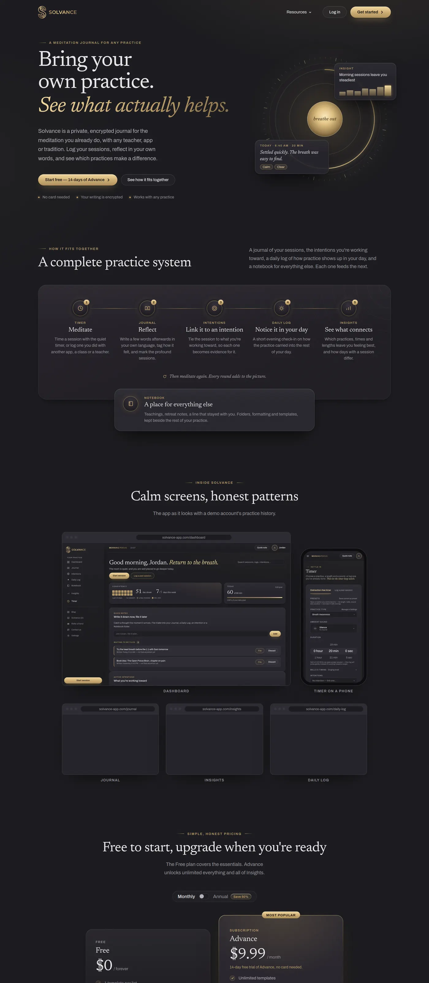 The Solvance homepage